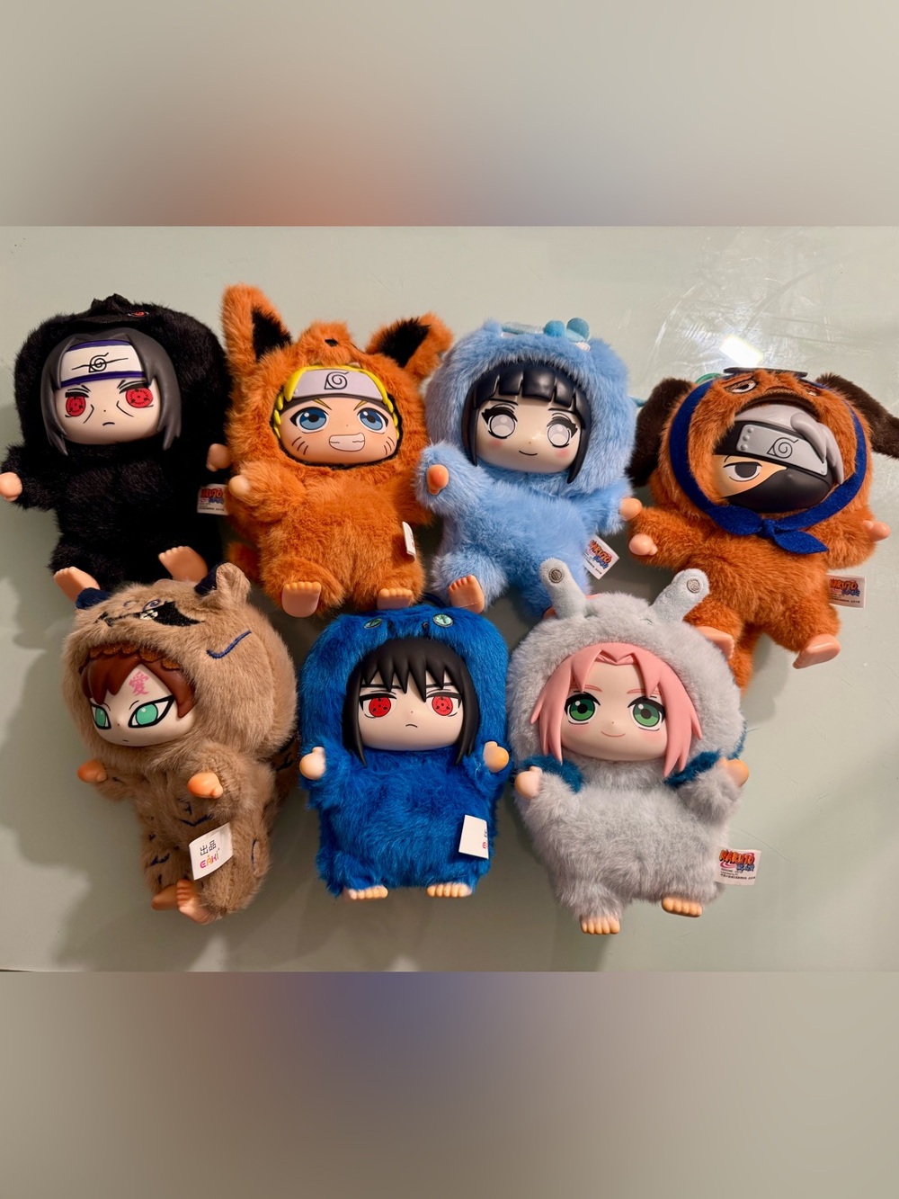 EAKI Naruto Cute Beast Party Series 1 blind box plush keychains complete